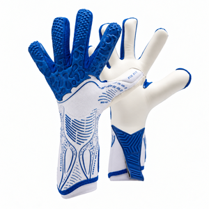 Gants de gardien de but de football avec protection avancée des doigts, pointes et rembourrages anti-hyperextension, et latex haute adhérence - Product Image 4