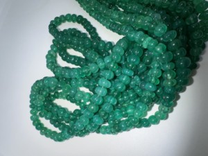 Cuentas de Calabaza de Ónix Verde Talladas a Mano, Cuentas de Calabaza de Ónix Verde Natural, Calidad AAA, Cuentas de Calabaza de Ónix Verde de 16 Pulgadas para Joyería - Product Image 3