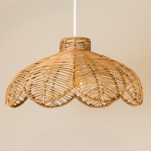 Factory supply handweave rattan ceiling lamp children lighting decor <b>light</b> <b>cover</b> lampshade - Product Image 4