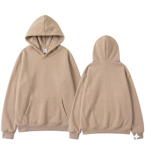 Sudadera con Capucha de Felpa Tejida de Otoño con Logotipo Personalizado de Alta Calidad, Sudadera Extra Grande de Color Sólido con Bordado para Mujer - Product Image 1