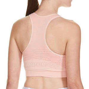 Plus Size Comfortable Gym Fitness <b>Bra</b> for <b>Ladies</b> Easy Wear <b>Sport</b> Padded <b>Bra</b> with Spandex Lining for Yoga Use - Product Image 2