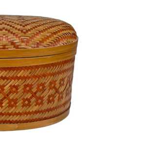 Panier de rangement ovale en bambou tressé à la main de haute qualité, avec couvercle, vente en gros, fournisseur d'usine OEM - Product Image 6