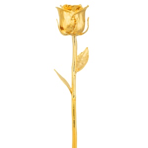 Auténticas Rosas Doradas Naturales de Sanaar Crafts, Colección Superb, Rosas Completamente Bañadas en Oro, Figura con Temática de Amor, Suministro Directo de Fábrica - Product Image 1