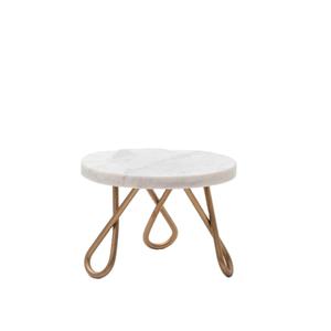 Advantageous Ins Style Round <b>Marble</b> Metal <b>Cake</b> <b>Stand</b> with Gold Iron Finish for Home Hotel or Restaurant Use <b>Cake</b> Tools - Product Image 1