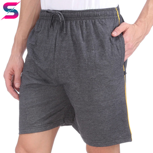 Classical Trendy Product Gray Color Own Logo Breathable Highest Quality Fully Customized <b>Hip</b> Hop 100 Percent Cotton Men's Shorts - Product Image 5