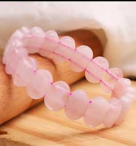 Natural Rose Quartz <b>Crystal</b> <b>Bracelet</b> Rose Quartz Healing <b>Crystal</b> Bead <b>Bracelet</b> Handmade Rose Quartz Gemstone <b>Bracelet</b> Natural Cr - Product Image 4