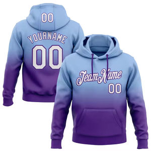 Men's Gradient Green <b>Navy</b> Hooded <b>Sweatshirt</b> Custom Name Number Sublimation Print Sporty Winter Wear Pocket Design Regular Fit - Product Image 2