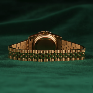 Montre de luxe pour femme en or rose, cadran rose, lunette sertie de diamants, acier inoxydable, quartz, étanche, montre cadeau pour femme - Product Image 4