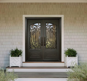 Puerta de Seguridad Exterior de Acero Inoxidable de Alta Calidad ODM, Entrada Moderna para Villa, Resistente al Agua, Tamaño y Color Personalizables - Product Image 5