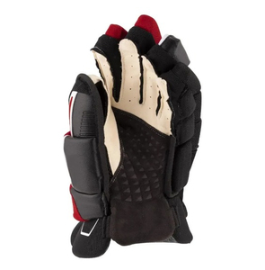 Ice Hockey Gloves Full Finger PU Material <b>Hook</b> And Loop Closure Red Black White Unisex All Seasons Sports Gear - Product Image 4
