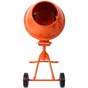Mezcladora de Cemento Eléctrica Portátil de 370W, Capacidad de 4.6 Pies Cúbicos Manivela para Mezclar Mortero con Rueda para Mezcladoras de Concreto - Product Image 4