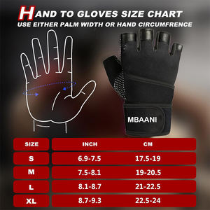 Guantes con soporte para muñeca, guantes para levantamiento de pesas con protección completa de la palma y agarre extra, para dominadas - Product Image 5