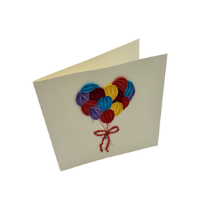 <b>Heart</b>-Shaped Quilling Card <b>Balloons</b> Decoration Paper Craft Colorful Rainbow Guitar Theme Home Decor Customized Pattern Paper - Product Image 3