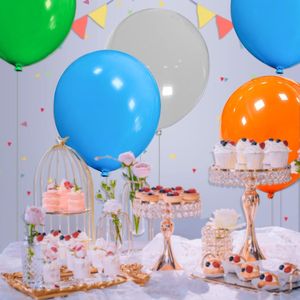 32 Palloncini Rotondi Grandi in Lattice Azzurro da 18 Pollici per Decorazioni di Matrimoni e Compleanni - Product Image 2