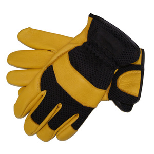 Performance Mechanic <b>Gloves</b> Leather Elastic Wristband Non-Slip Protection Heat & Cold Resistant Flexible Customizable - Product Image 1