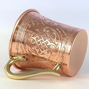 Gobelets à boire en cuivre réutilisables, écologiques, super lourds, pour boissons froides, cocktails, faits à la main, non doublés, non revêtus - Product Image 6