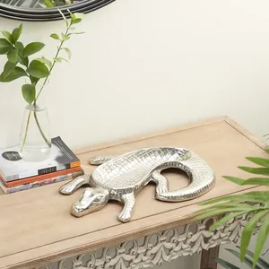 ถาดโลหะรูปเต่าลายพิมพ์สัตว์สไตล์ร่วมสมัย งานแฮนด์เมดสำหรับตกแต่งบ้าน - Product Image 5