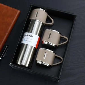 Ensemble cadeau de tasses isothermes en acier inoxydable à 3 couvercles, personnalisable, moderne, impression UV, cadeaux promotionnels pour le bureau, les entreprises, les cadeaux d'entreprise, Nouvel An - Product Image 2