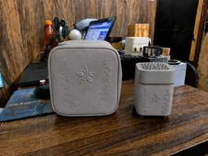 Wood Leather <b>Ceramic</b> Incense Burner Set Pink Floral Design Aromatherapy Hand-made Aromatic <b>Diffuser</b> All-Season Use - Product Image 6