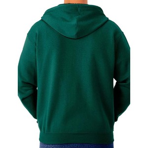Sweat-shirts à capuche brodés pour hommes, dernière collection, faible MOQ, en molleton respirant polyester/coton, avec fermeture éclair - Product Image 3