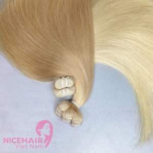 La mejor opción Rubio Remy Trama Extensión de cabello humano Calidad Doble dibujado No sintético Hecho en Vietnam - Product Image 5