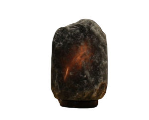 Himalayan Salt Lamp Natural Carved Gray Rock Salt Lamp With Dimmer <b>Switch</b> & Wooden Base Wholesale Grey Salt Table Lamp - Product Image 6