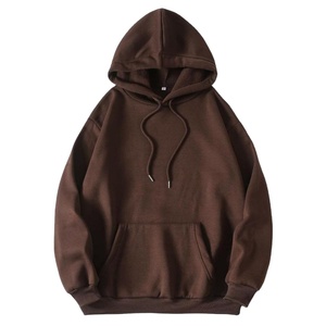 Sudaderas con capucha y sudadera para hombre con capucha marrón de Color sólido, ropa de calle, accesorios de tela, Sudadera con capucha de moda para hombre y mujer, precio competitivo - Product Image 1