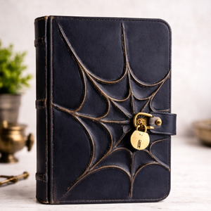 Hardcover Classic Genuine Leather Handmade Spider Comrade Blank <b>Witches</b> Spell Book Grimoire Shadows Personalized Graduation - Product Image 2