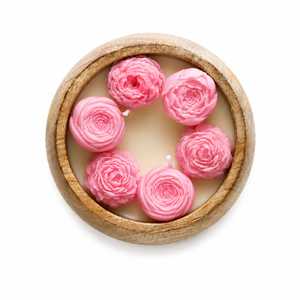 Bougie artistique moderne en cire de soja florale, motif tournesol et rose, dans un pot en bois, parfumée, décoration d'intérieur, cadeau Saint-Valentin, ambiance plage, brûle 20-40 heures - Product Image 1
