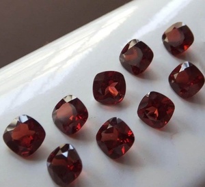 Garnet Rojo Natural de Mozambique, Corte Facetado en Forma de Cojín, Gema Suelta de Garnet de Mozambique, Buena Calidad para Joyería, Anillos - Product Image 2