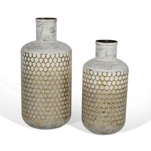 Vase traditionnel en argent fait main avec gravure florale, décoration de table, vase en métal - Product Image 5