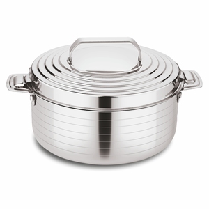Casserole isotherme MAXFRESH JET HOTPOT 2500 ML en acier inoxydable non magnétique, couvercle inclus, écologique, garde les aliments au chaud, haute qualité - Product Image 1