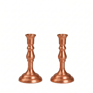 <b>Top</b> Selling Copper Candlestick Holder Set of 2 Durable Home Decoration Taper Candle Stand Wedding collection design Shiny - Product Image 1