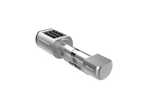 Cerradura cilíndrica inteligente de acero inoxidable con teclado de contraseña y llaves - Product Image 5