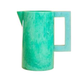 Jarra de agua hecha a mano, ecológica, libre de BPA, de resina, con asa, para uso diario en la cocina, para beber y servir en hoteles. - Product Image 5