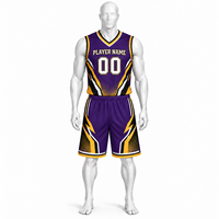 Derniers uniformes de basketball personnalisés 100 % polyester avec impression par transfert thermique, vente en gros OEM, grande taille, séchage rapide