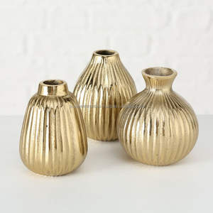 Stylish Contemporary Metal Flower <b>Vase</b> Ideal For Decorative Placement With Sleek Shape And Strong Material - Product Image 2