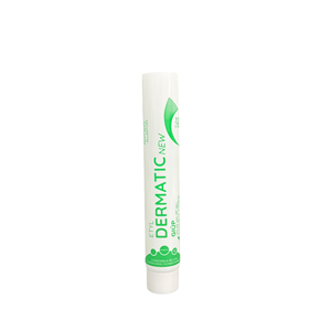 Tube cosmétique en plastique de 30g, emballage souple, blanc et rouge imprimé, pour produits de soin des pieds - Product Image 3