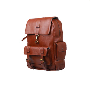 Vintage Genuine <b>Leather</b> Rucksack <b>Backpack</b> Cowhide Travel Bag <b>Large</b> Capacity Laptop <b>Backpack</b> Durable Hiking School Daypack OEM - Product Image 5