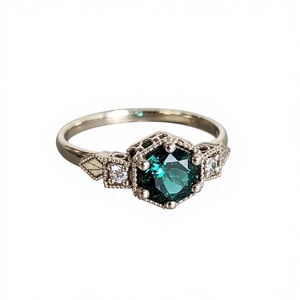 Anillo Étnico con Diamante Cultivado en Laboratorio, Diseño Elegante para Mujer, Joyería de Compromiso y Boda, Regalo, Uso Diario, Certificado IGI - Product Image 2