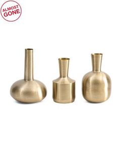 Juego de Jarrones Modernos Hechos a Mano con Acabado Dorado Craquelado, Adornos Decorativos para el Hogar - Product Image 3