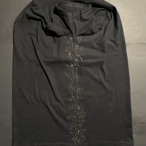 เสื้อยืดผู้ชายแบบกำหนดเอง ประดับเพชรหรูหรา คุณภาพสูง แขนสั้น ใส่สบาย สไตล์วินเทจ คอกลม สำหรับฤดูร้อน - Product Image 2