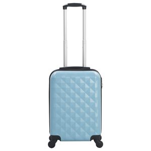 Blue ABS Hardcase <b>Trolley</b> <b>Luggage</b> Cart - Product Image 2