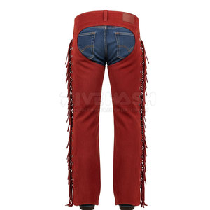 กางเกงหนังกลับสไตล์คาวบอยคลาสสิก กางเกงหนังกลับสำหรับการขี่แบบดั้งเดิมและเพิ่มสไตล์ - Product Image 2