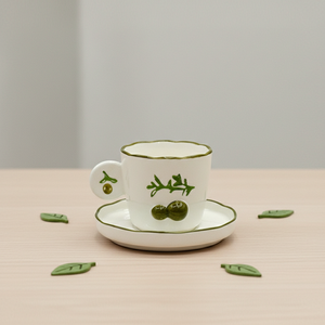 Tazón para Ensalada de Porcelana Fina de Primera Calidad 3460984D-0.2, Nuevo, con Estampado de Rama de Olivo y Frutas - Product Image 2