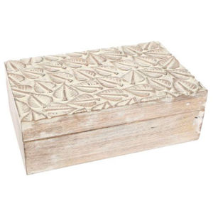 Caja de Almacenamiento Multiusos de Madera Grabada con Tapa con Bisagras para Joyas, Recuerdos, Organizador de Tocador, Decoración del Hogar, Regalo de Boda - Product Image 3