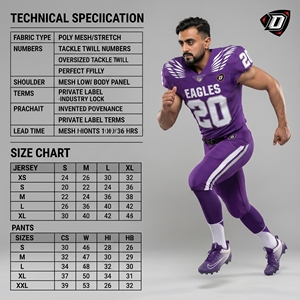 Maillot de football américain personnalisé imprimé, 100 % polyester, col en V, uniforme d'équipe, sans manches, évacuation de l'humidité, pour jeunes et enfants - Product Image 5