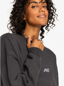Sweat-shirt à col rond vintage pour femme, en molleton de coton épais de qualité supérieure, style streetwear, vente en gros - Product Image 5