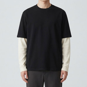 Sudadera Unisex Negra de Cuello Redondo, Manga Larga, Tejido Oversize, 100% Algodón, Transpirable y de Secado Rápido - Product Image 3