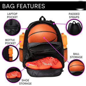 Sac de sport personnalisé par sublimation pour équipes de jeunes sportifs de Floride – Sac à dos souple pour équipement de baseball/basketball et bâtons de softball - Product Image 5